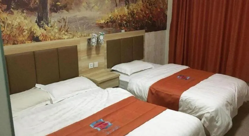 Bed in PAI Hotel Beijing Capital International Airport Linhe Development Zone