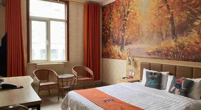 Bed in PAI Hotel Beijing Capital International Airport Linhe Development Zone