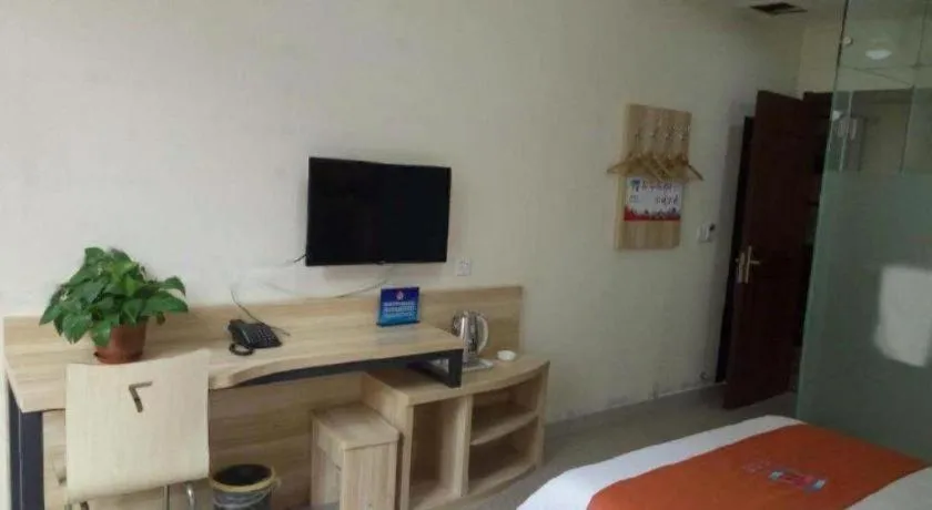 Bed in PAI Hotel Beijing Capital International Airport Linhe Development Zone