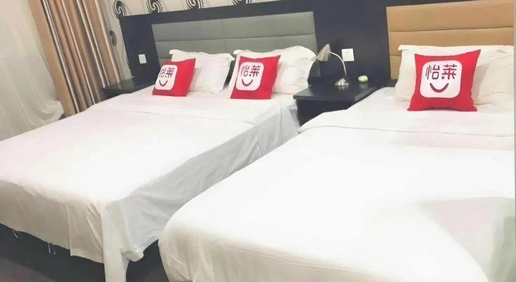 Bed in PAI Hotel Beijing Capital International Airport Linhe Development Zone