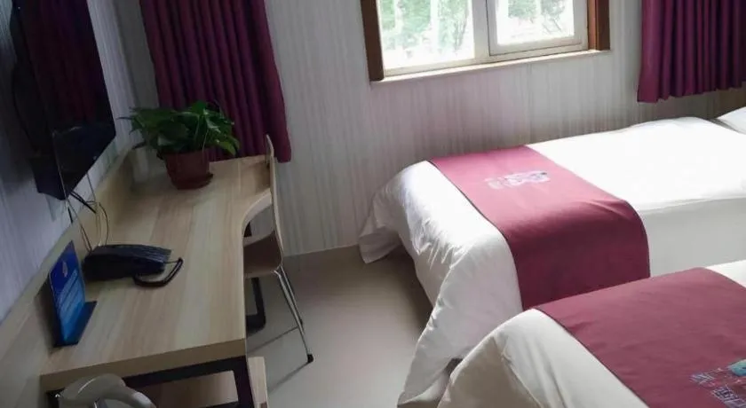 Bed in PAI Hotel Beijing Capital International Airport Linhe Development Zone