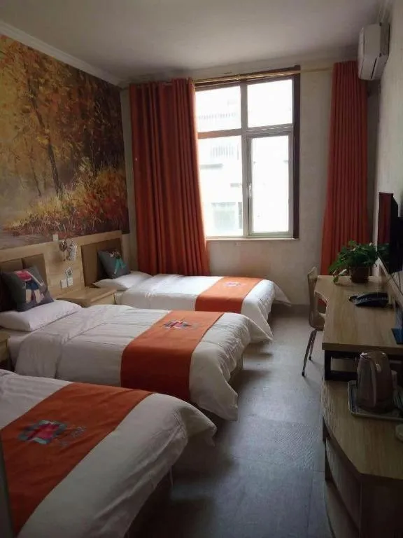 Bed in PAI Hotel Beijing Capital International Airport Linhe Development Zone