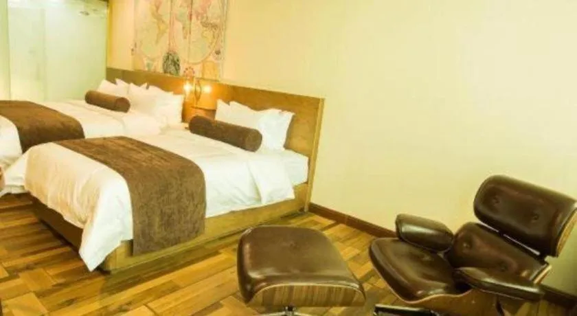 Bed in James Joyce Coffetel Baoding Railway Station