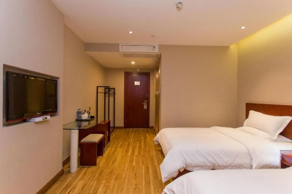 Bed in PAI Hotel Guangzhou North Gate of Chimelong Zoo