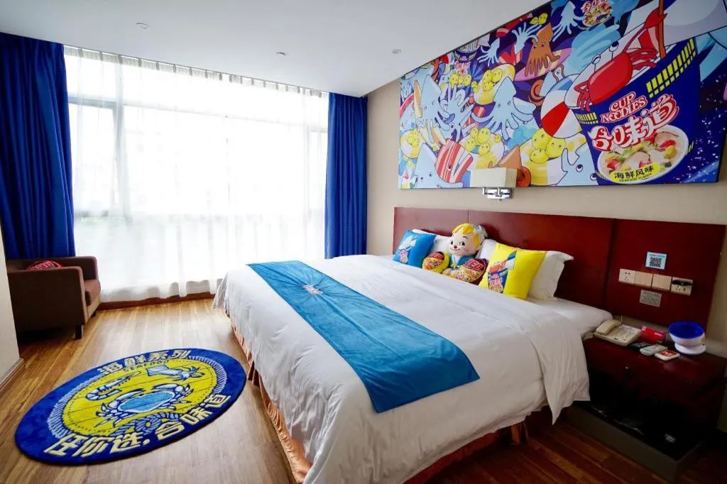 Bed in PAI Hotel Guangzhou North Gate of Chimelong Zoo