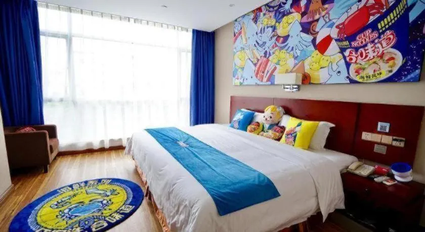 Bed in PAI Hotel Guangzhou North Gate of Chimelong Zoo