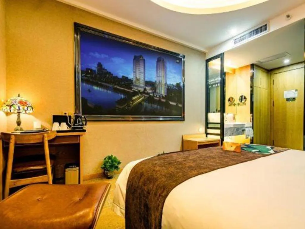 Bed in James Joyce Coffetel Xi'an Laochenggen Hongmiaopo Metro Station