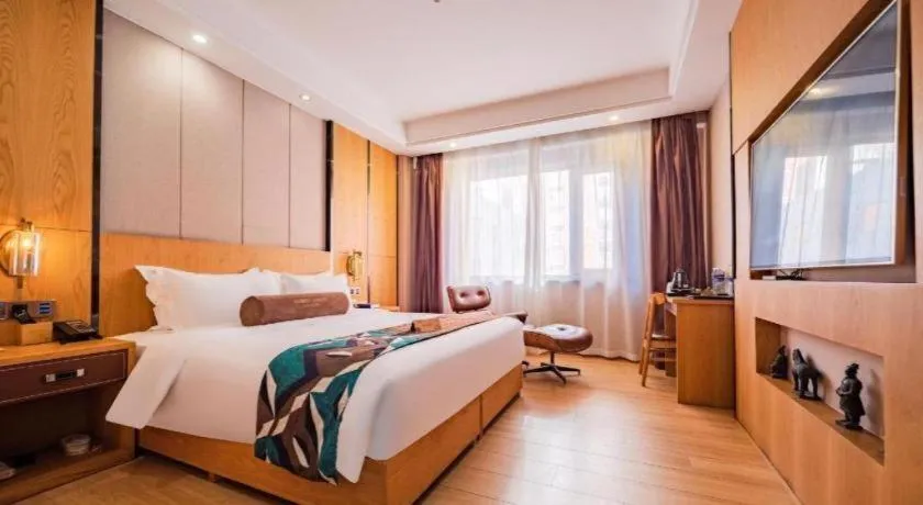 Bed in James Joyce Coffetel Xi'an Laochenggen Hongmiaopo Metro Station