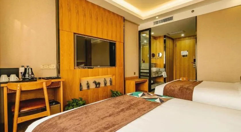 Bed in James Joyce Coffetel Xi'an Laochenggen Hongmiaopo Metro Station