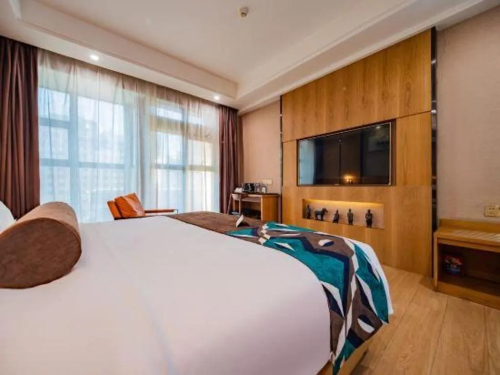 Bed in James Joyce Coffetel Xi'an Laochenggen Hongmiaopo Metro Station