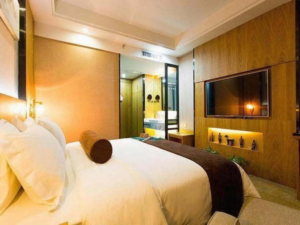 Bed in James Joyce Coffetel Xi'an Laochenggen Hongmiaopo Metro Station