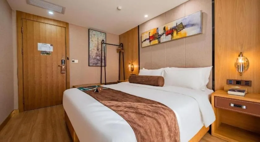 Bed in James Joyce Coffetel Xi'an Laochenggen Hongmiaopo Metro Station