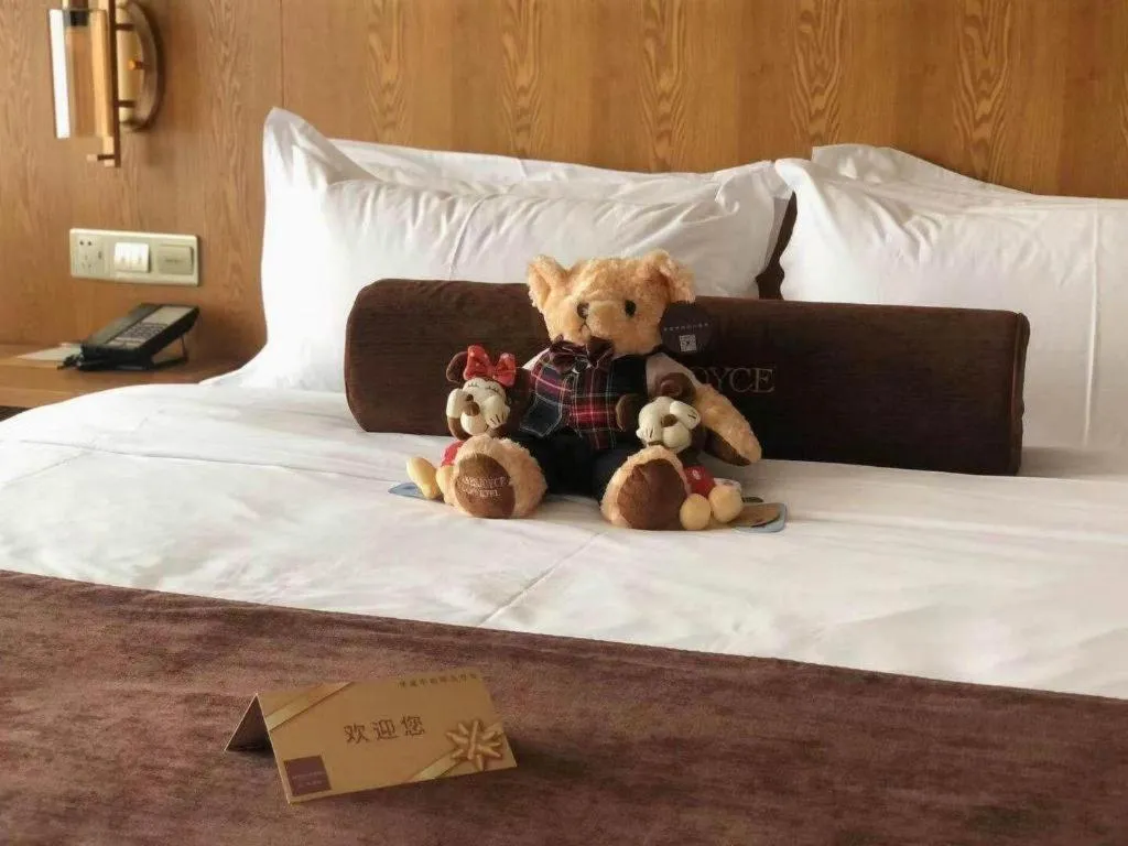 Bed in James Joyce Coffetel Shijiazhuang Century Park Shiji Huamao