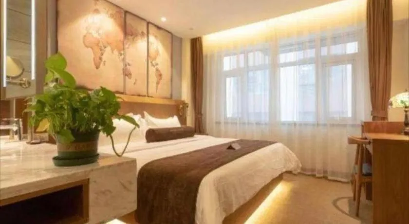 Bed in James Joyce Coffetel Shijiazhuang Century Park Shiji Huamao