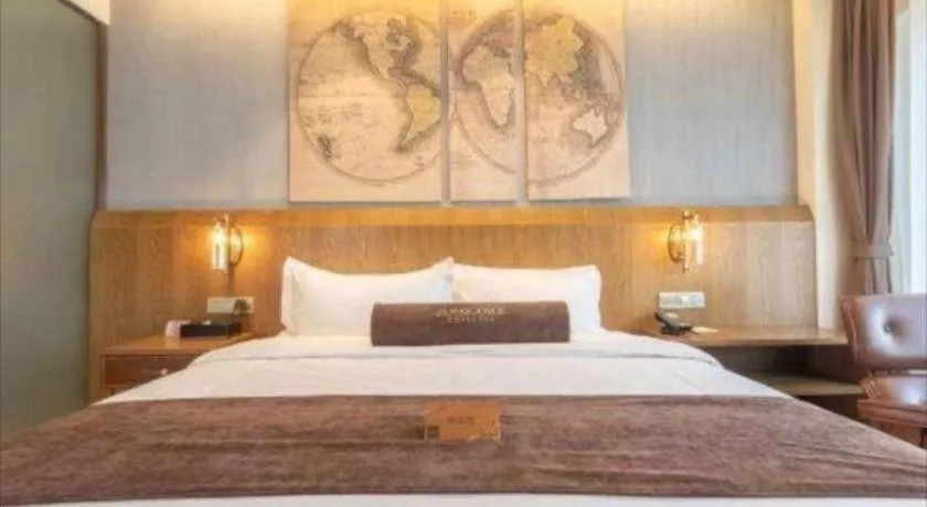 Bed in James Joyce Coffetel Shijiazhuang Century Park Shiji Huamao