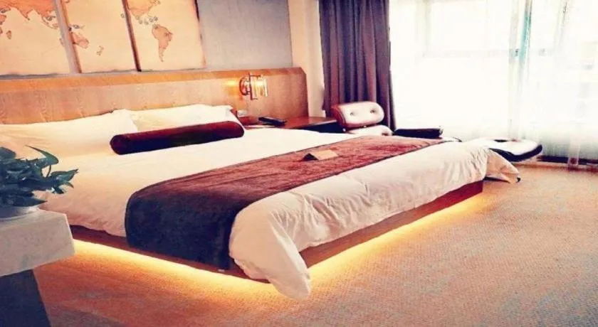 Bed in James Joyce Coffetel Shijiazhuang Century Park Shiji Huamao