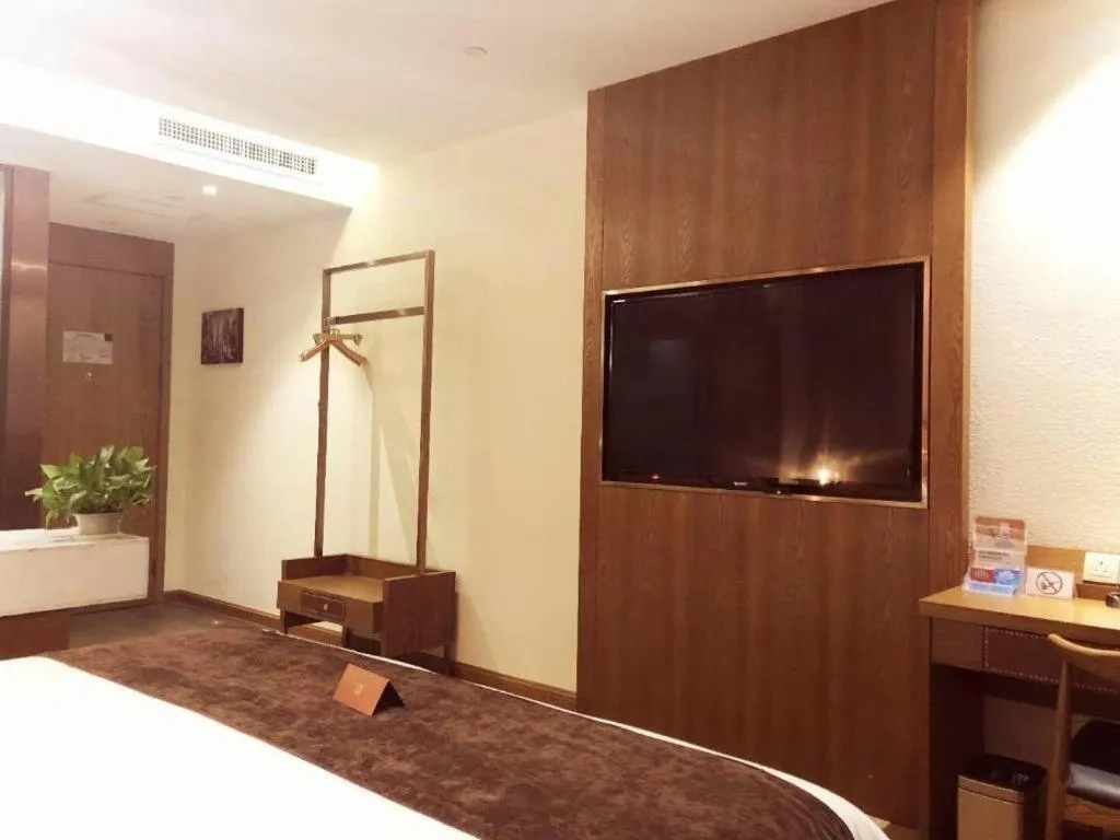 Bed in James Joyce Coffetel Shijiazhuang Century Park Shiji Huamao