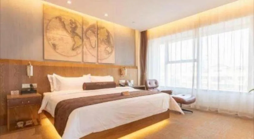 Bed in James Joyce Coffetel Shijiazhuang Century Park Shiji Huamao