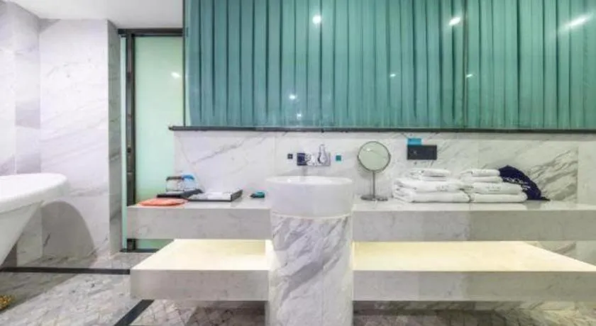 Bed in Xana Hotelle Wuhan Lingjiao Lake Wanda Plaza Branch