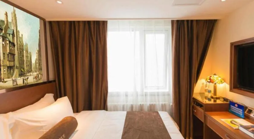 Bed in James Joyce Coffetel Beijing Qianmen Branch