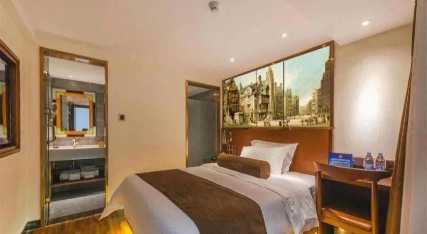 Bed in James Joyce Coffetel Beijing Qianmen Branch