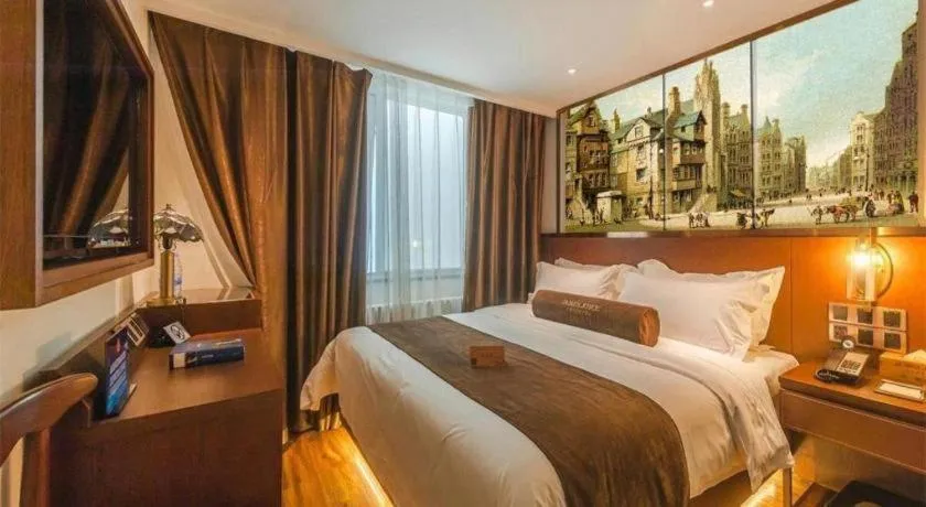 Bed in James Joyce Coffetel Beijing Qianmen Branch