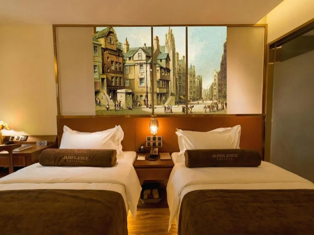 Bed in James Joyce Coffetel Beijing Qianmen Branch