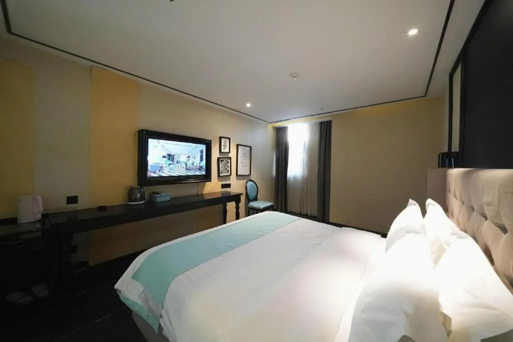 Bed in Xana Hotelle Jinan Daminghu North Gate