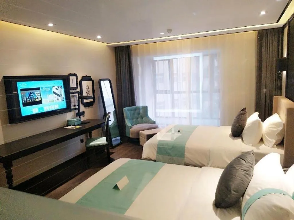 Bed in Xana Hotelle Jinan Daminghu North Gate