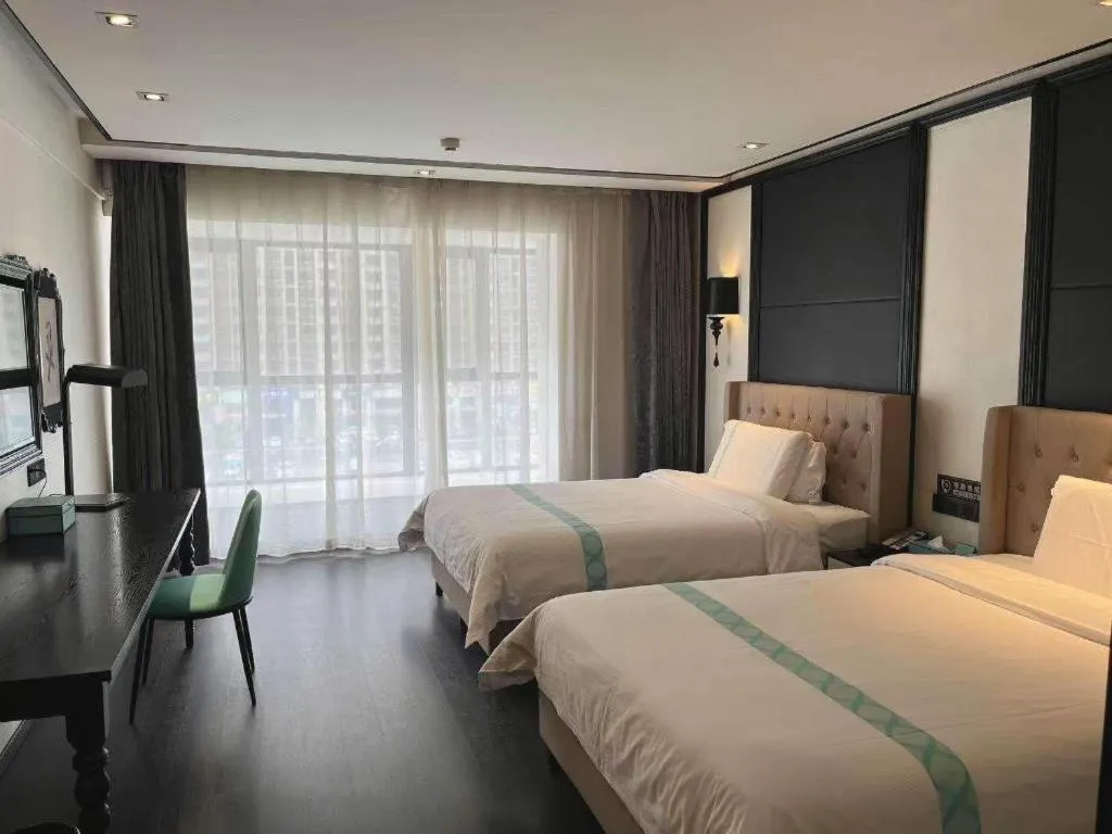 Bed in Xana Hotelle Jinan Daminghu North Gate