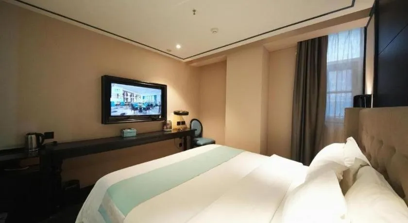 Bed in Xana Hotelle Jinan Daminghu North Gate