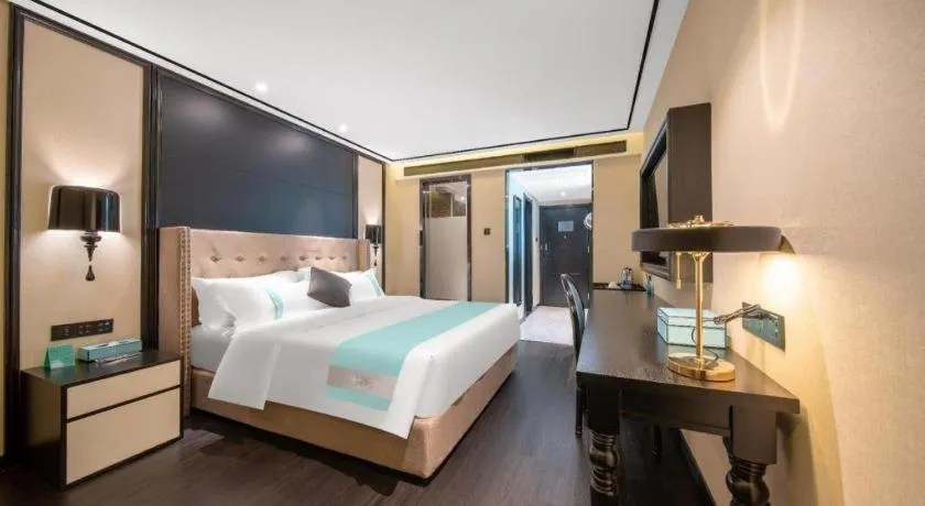 Bed in Xana Hotelle Jinan Daminghu North Gate