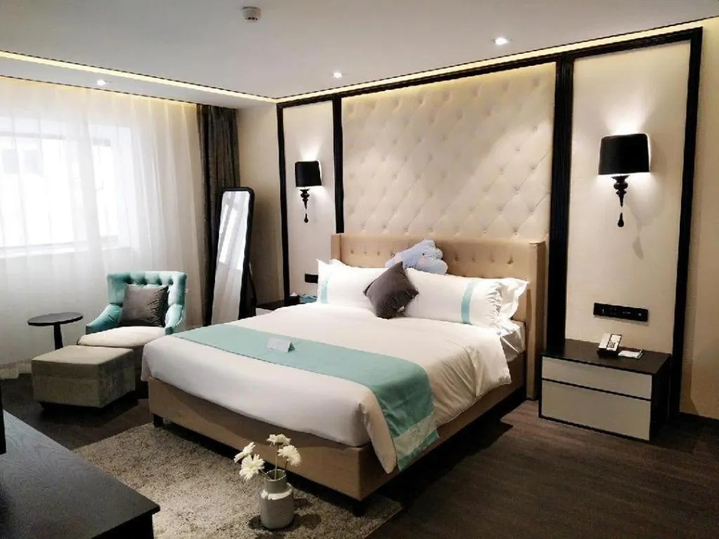 Bed in Xana Hotelle Jinan Daminghu North Gate