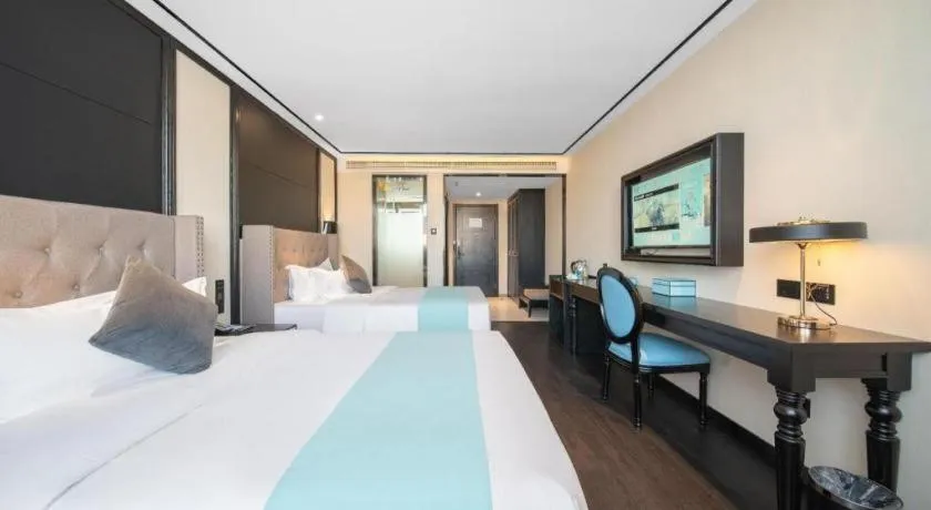 Bed in Xana Hotelle Jinan Daminghu North Gate