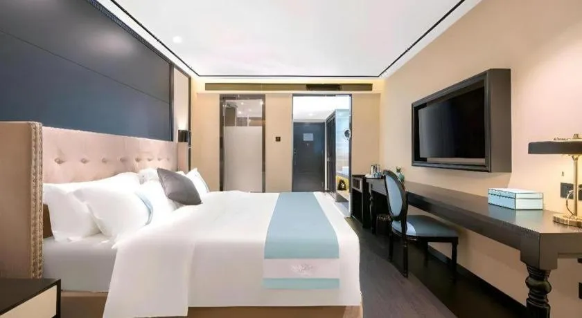 Bed in Xana Hotelle Jinan Daminghu North Gate