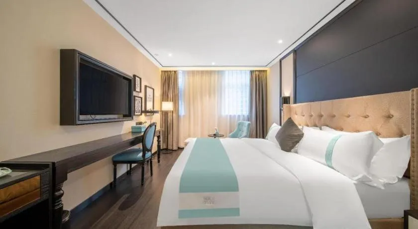 Bed in Xana Hotelle Jinan Daminghu North Gate