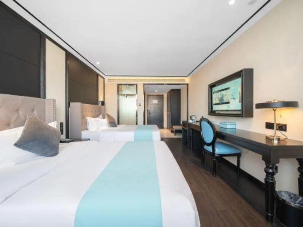 Bed in Xana Hotelle Jinan Daminghu North Gate