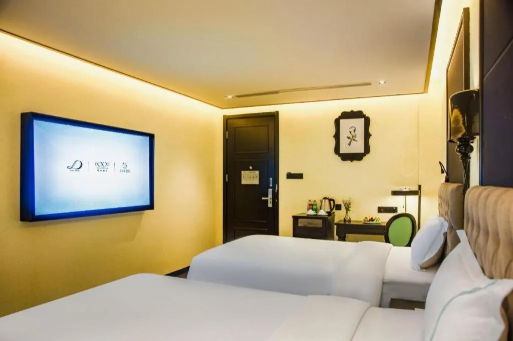 Bed in Xana Hotelle Beijing Olympic Park South Lishuiqiao Metro Station