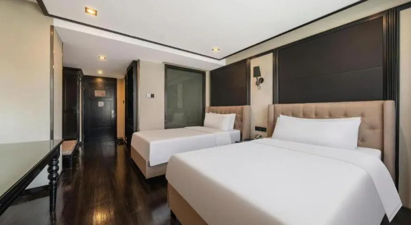 Bed in Xana Hotelle Xiamen Airport Zone Government