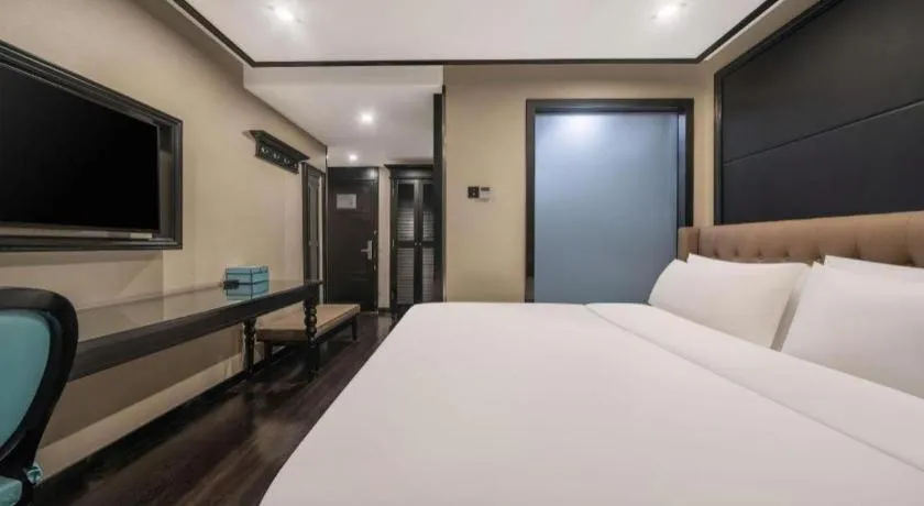 Bed in Xana Hotelle Xiamen Airport Zone Government