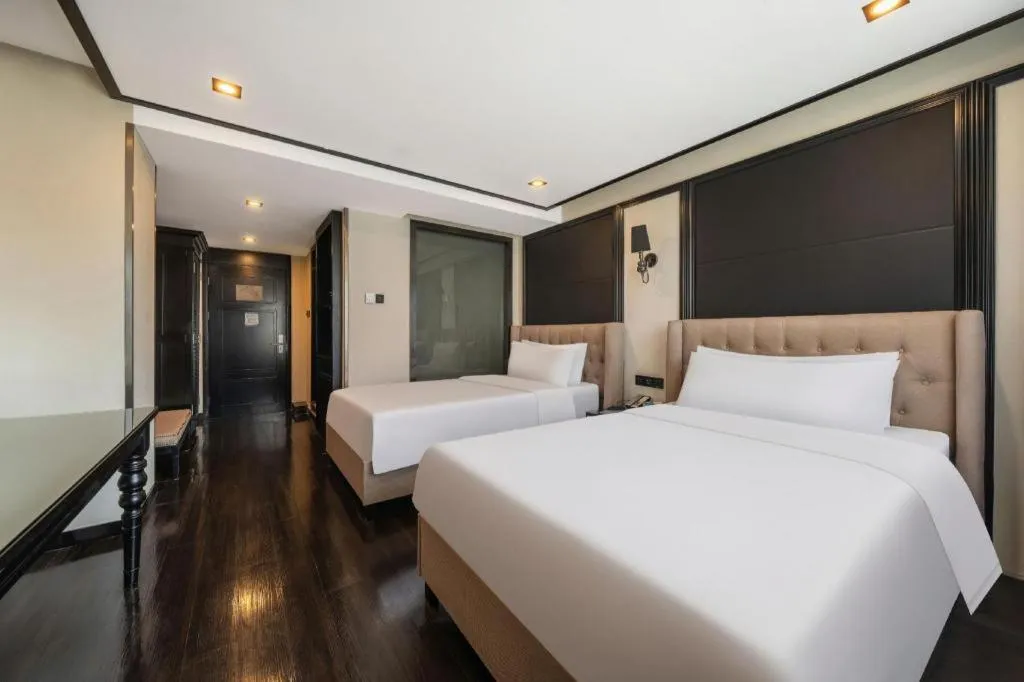 Bed in Xana Hotelle Xiamen Airport Zone Government