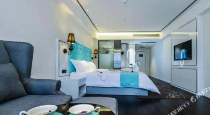 Bed in Xana Hotelle Neijiang City Center Branch