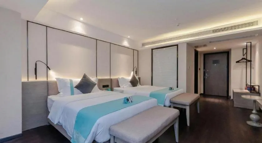 Bed in Xana Lite Guiyang Huaguoyuan Shuangzi Towers