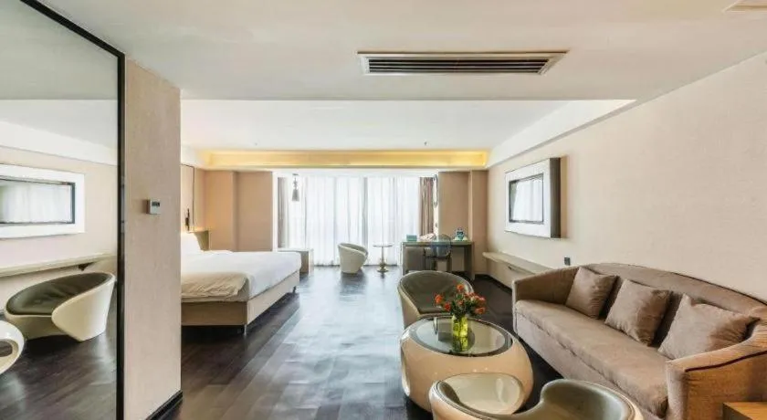 Bed in Xana Lite Guiyang Huaguoyuan Shuangzi Towers