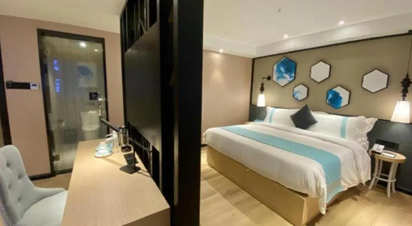 Bed in Xana Lite Guiyang Huaguoyuan Shuangzi Towers