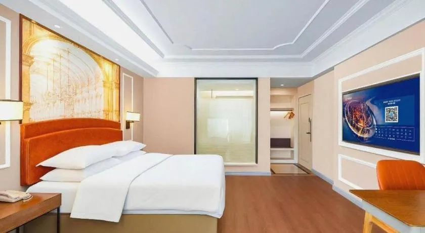 Bed in Vienna International Hotel Kunming Guangfu Road Aegean Shopping Center