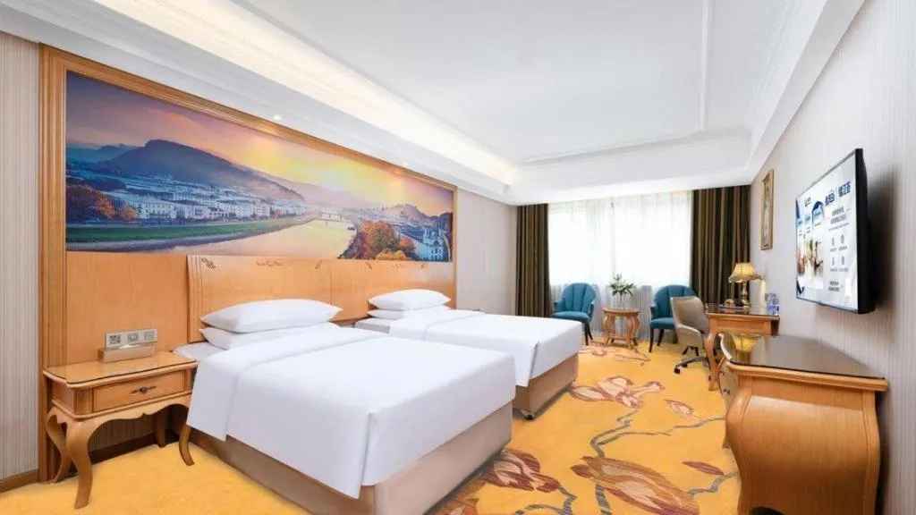 Bed in Vienna Hotel Chengdu Airport Shuangliu Wanda