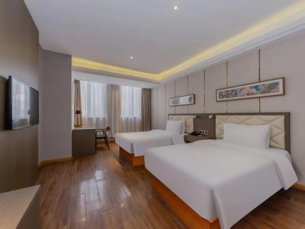 Bed in Yitel Shanghai Hongqiao Railway Station National Convention and Exhibition Center