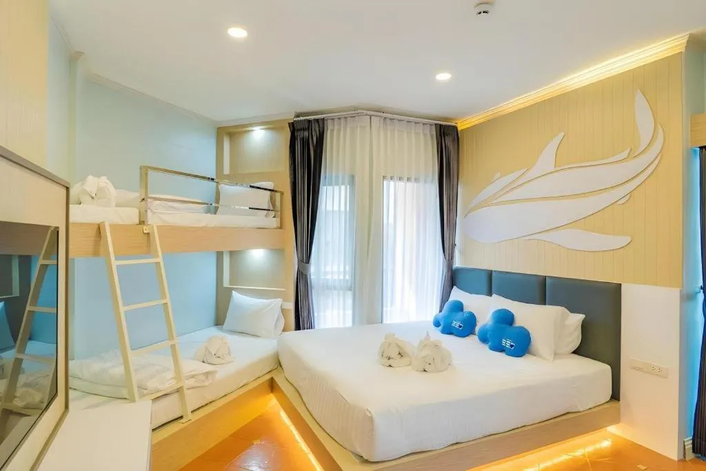 Bed in The Bed Vacation Rajamangala Hotel