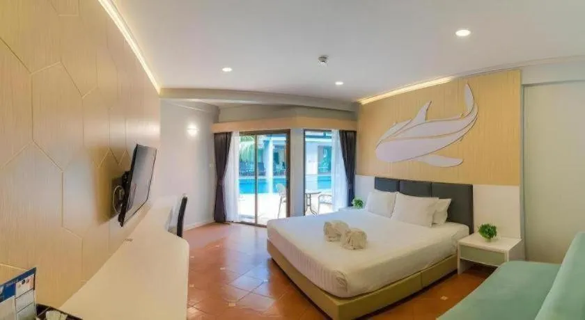 Bed in The Bed Vacation Rajamangala Hotel